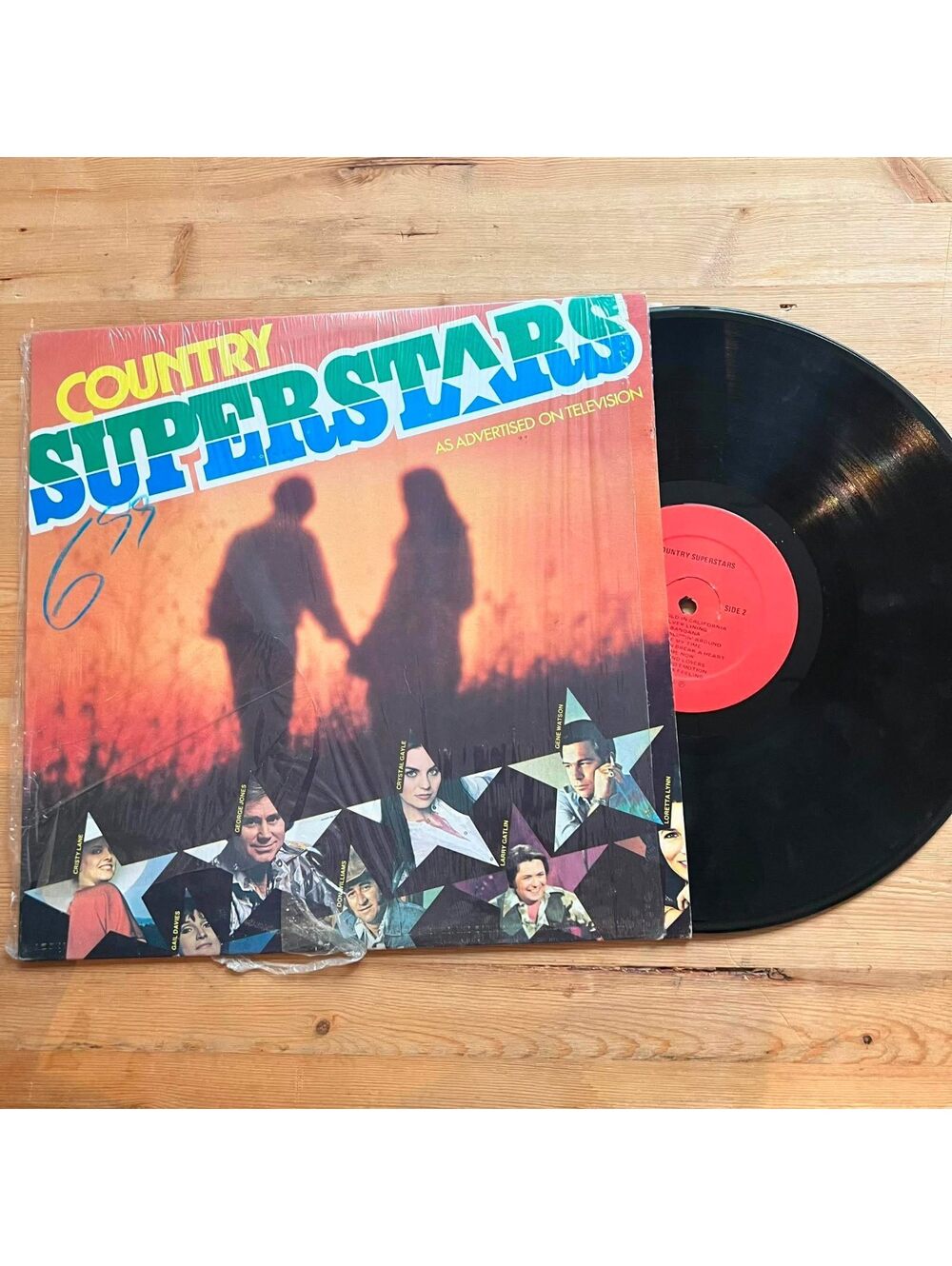 Various - Country Superstars 33rpm VG+ VR02